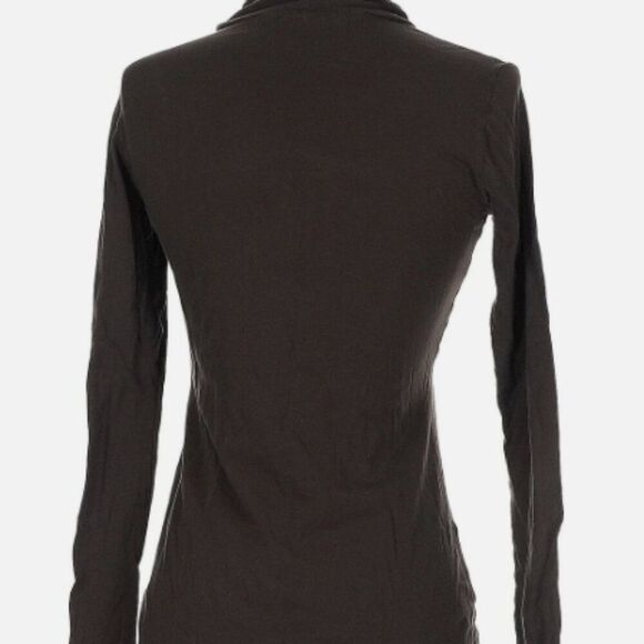 James Perse Standard Designer Supima Mock Neck Long Sleeve Knit Turtleneck Top - Picture 4 of 4